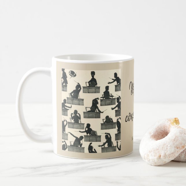 Taza De Café Siluetas que conducen clásicas de Gustav Mahler (Con donut)