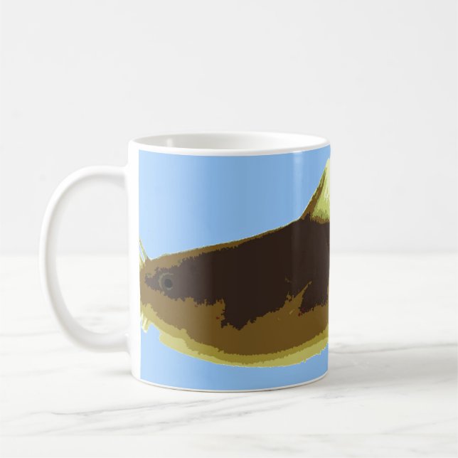 Taza De Café Siluro de Madtom en azul (Izquierda)