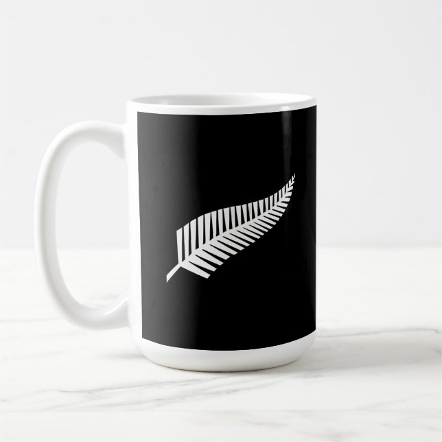 Taza De Café Silver fern flag (NZ) (Izquierda)