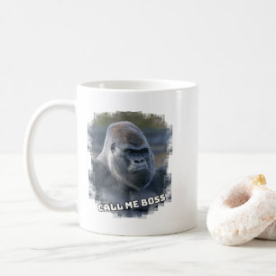 Taza De Café Silverback "Llámame Jefe"