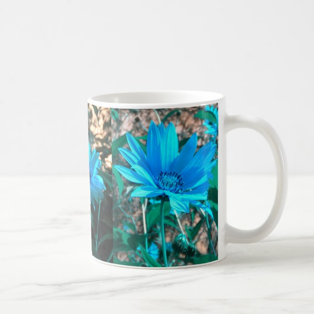 Taza De Café Silvestre Blue Sunflowers Mug (Derecha)