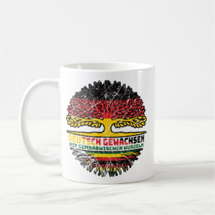 Taza De Café Simbabwe Simbabwisch Deutsch Deutschland Baum