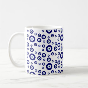 Taza De Café Símbolo azul malvado Ojo Buena suerte y protección