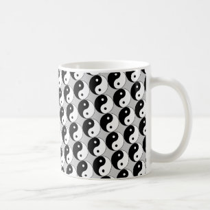 Taza De Café Símbolo blanco negro Yang