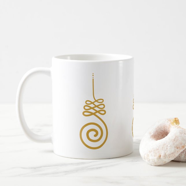 Taza De Café Símbolo budista unaloma (Con donut)
