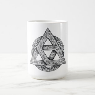 Taza De Café símbolo celta, nudo de la trinidad
