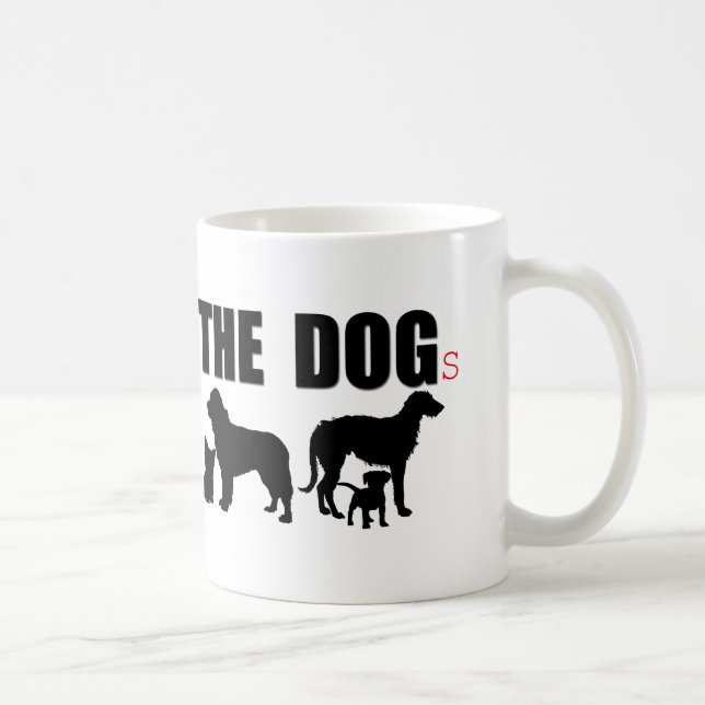 Taza De Café Símbolo chino del ideograma Año de los perros (Derecha)