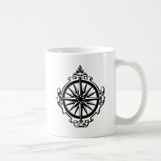 Taza De Café Símbolo: Compás (Derecha)