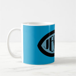 Taza De Café Símbolo cristiano de los pescados de JESÚS