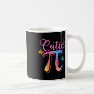 Taza De Café Símbolo Cutie Pi Day Retro Color Mariposa Pi 3.14