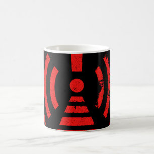 Taza De Café Símbolo de advertencia de energía de retroceso