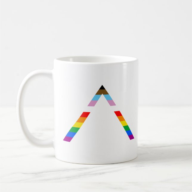 Taza De Café Símbolo de aliado LGBTQ POC (Izquierda)