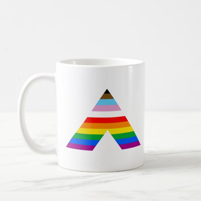 Taza De Café Símbolo de aliado LGBTQ POC (Izquierda)
