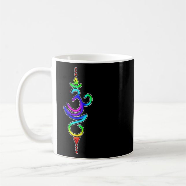 Taza De Café Símbolo de aliento Chakra Conciencia del hinduismo (Izquierda)