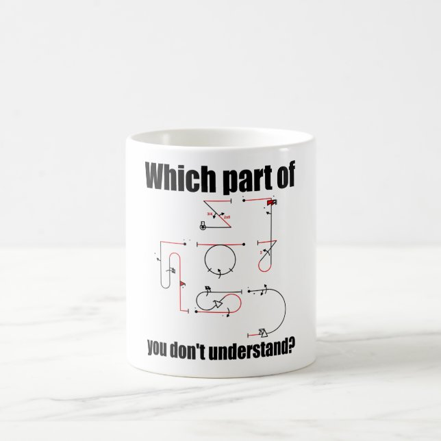 Taza De Café Símbolo de Aresti, maniobras de vuelo del piloto a (Centro)