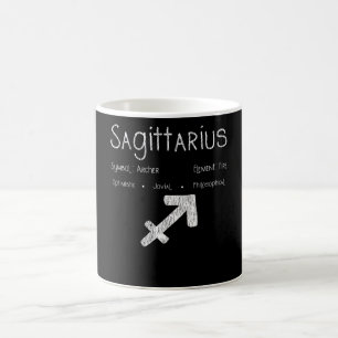 Taza De Café Símbolo de Arquero de Sagitario Regalo de Cumpleañ