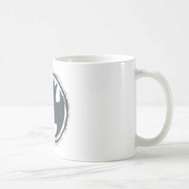 Taza De Café Símbolo de Batman | Logo gris (Derecha)
