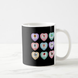 Taza De Café Símbolo de Candy Heart Pcs Profesor de Educación E