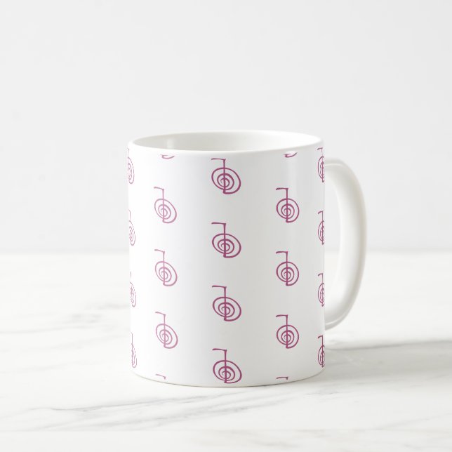 Taza De Café Símbolo de Cho Ku Rei Reiki clásico Mug de Reiki b (Anverso derecho)
