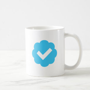 Taza De Café Símbolo de cuenta verificado