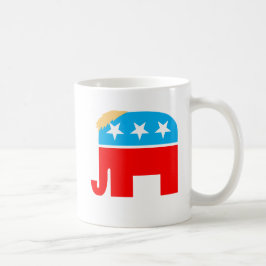 Taza De Café Símbolo de elefante GOP del presidente Trump