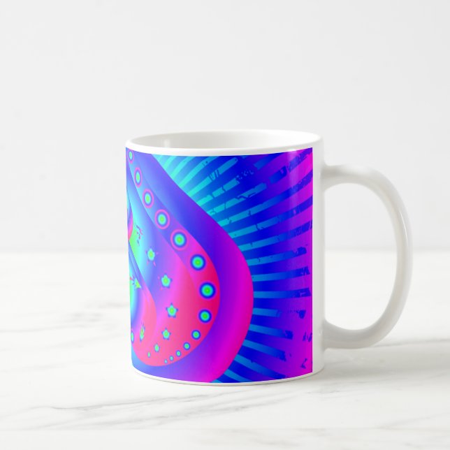 Taza De Café Símbolo de espadas coloridas (Derecha)