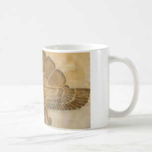 Taza De Café Símbolo de Faravahar del Zoroastrian