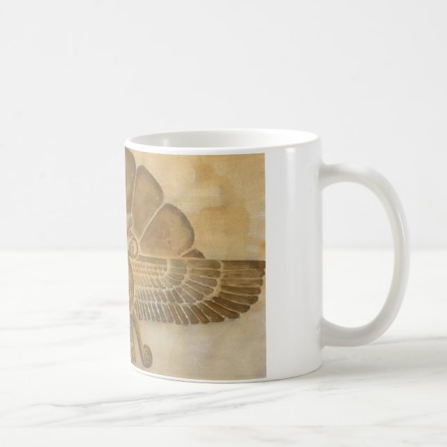 Taza De Café Símbolo de Faravahar del Zoroastrian (Derecha)