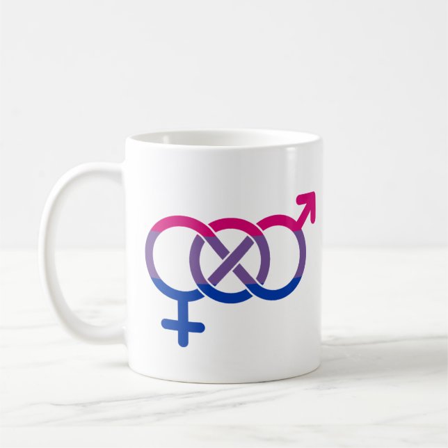 Taza De Café Símbolo de género bisexualidad (Izquierda)