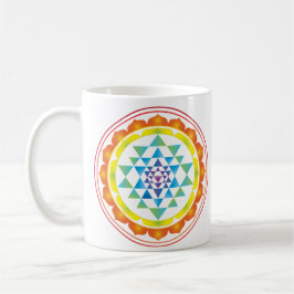 Taza De Café Símbolo de geometría sagrada mística de Sri Yantra
