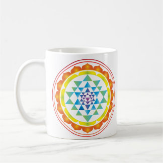 Taza De Café Símbolo de geometría sagrada mística de Sri Yantra
