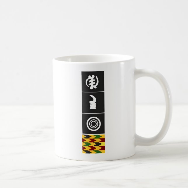 Taza De Café Símbolo de Gye Nyame Adinkra café Mug (Derecha)