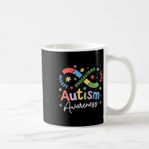 Taza De Café Símbolo de infinito de conciencia del autismo Acep