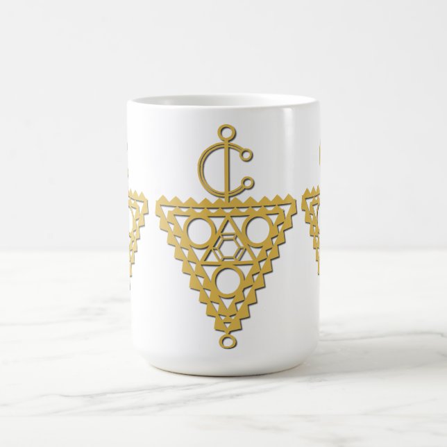 Taza De Café Símbolo de joyería de oro amazigh (Centro)