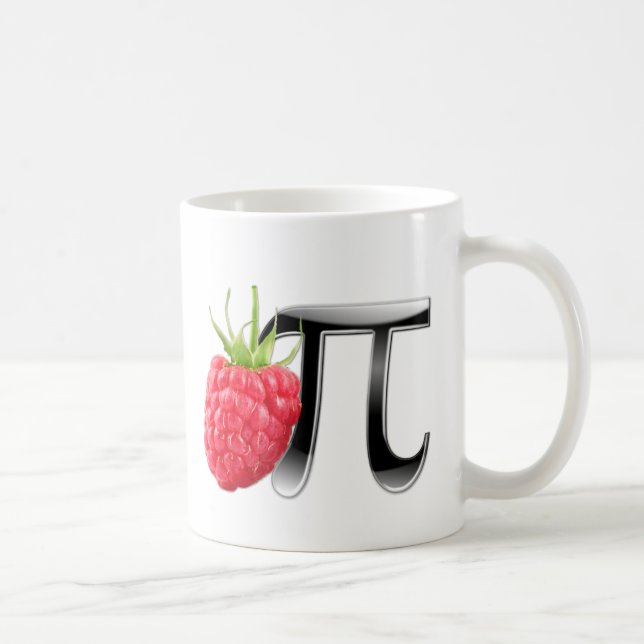 Taza De Café Símbolo de la frambuesa y del pi (Derecha)