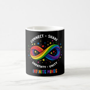 Taza De Café Símbolo de Neurodiversidad Infinito Arcoíris - Inf