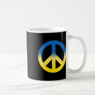 Taza De Café Símbolo de Paz - Colores de la Bandera de Ucrania