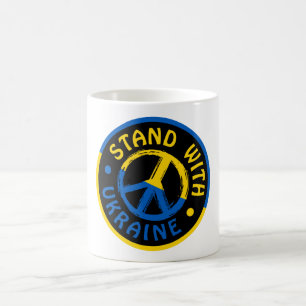 Taza De Café Símbolo de paz de Ucrania con Ucrania