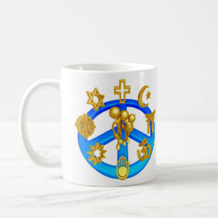 Taza De Café Símbolo de paz que une todas las religiones del