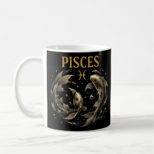 Taza De Café Símbolo de Pez Piscis Astrología Intuitiva