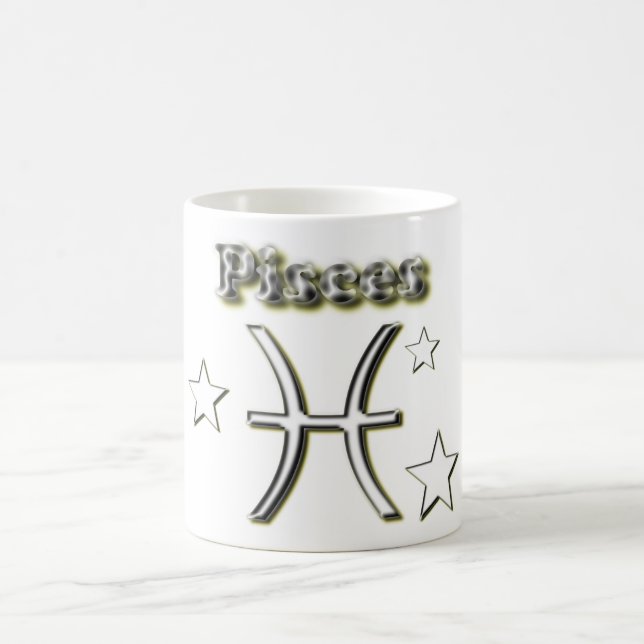 Taza De Café Símbolo de Piscis (Centro)