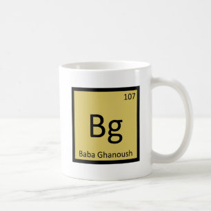 Taza De Café Símbolo de Química de Aperitivo Bg - Baba Ghanoush
