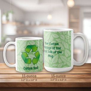 Taza De Café Símbolo de reciclaje