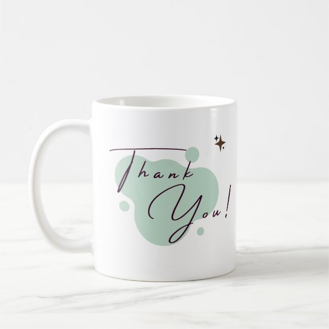 Taza De Café Símbolo de reconocimiento: Significativo ‘Gracias’ (Izquierda)