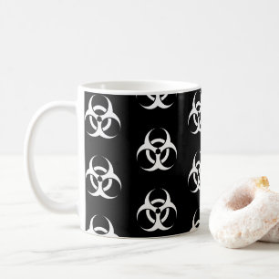 Taza De Café Símbolo de riesgo biológico