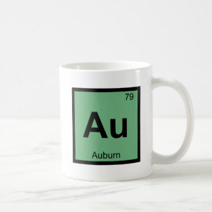 Taza De Café Símbolo de tabla periódica de química de los compo