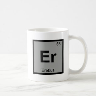 Taza De Café Símbolo de tabla periódica de química griega Er - 