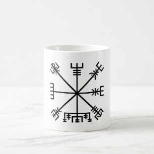 Taza De Café Símbolo de viking de vegvisir