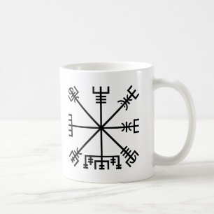 Taza De Café Símbolo de viking de vegvisir