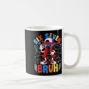 Taza De Café Símbolo del día 67 seis siete meme profesor de mat
